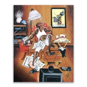 In Control by Annie Lee, Black People Art, Black Family Art, Art by Black Artists, Black Man Cave Art, Black Art Gifts