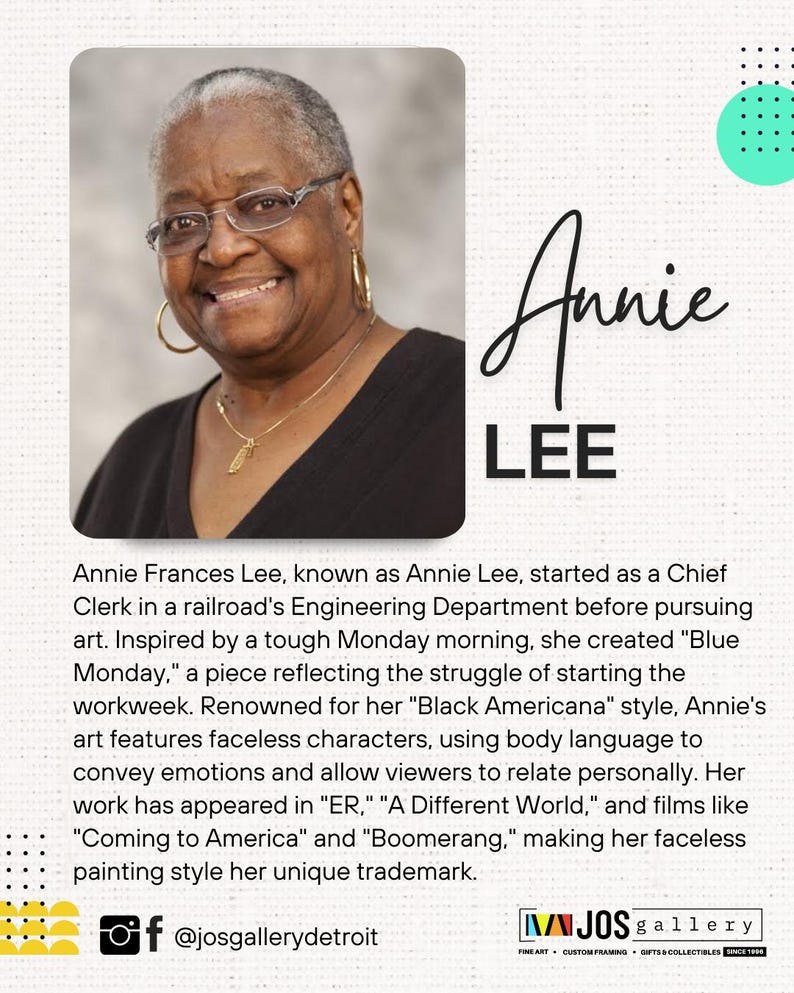 Annie Lee by Blue Monday, Black Woman Art, Black People Art, Black