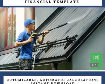 Pressure Washing Business Financial Projection Excel Template
