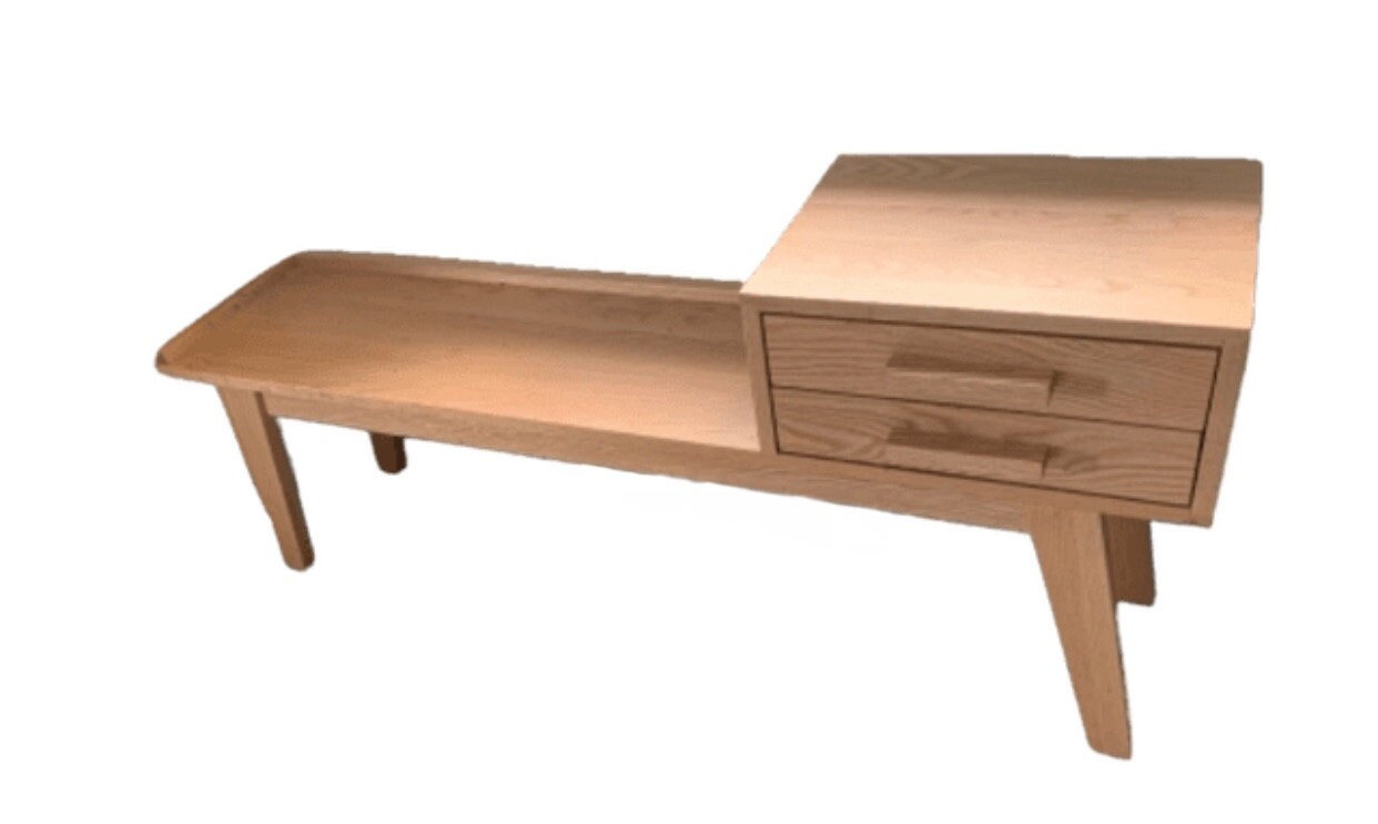 Banco de almacenamiento de dos cajones | Etsy