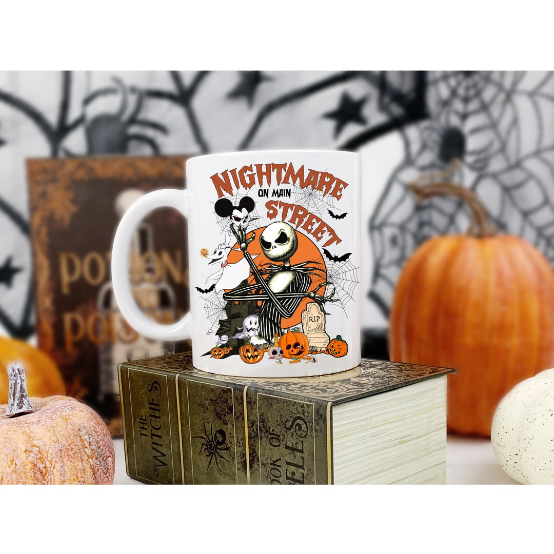 Nightmare Jack Coffee Mug Halloween Spooky Mug Halloween Etsy