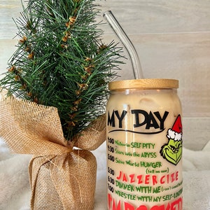 Grinch Christmas Cup | Christmas Decorations | Grinch Tumbler | Grinch Decor | Christmas Coffee Bar |