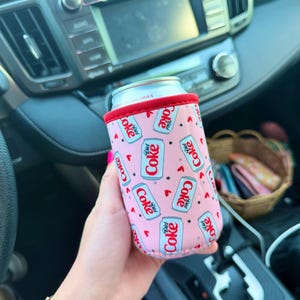 Reusable DIET COLA SLEEVE, 12oz Cola Drink Sleeve, Neoprene Sleeve image 1