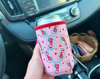 Reusable DIET COLA SLEEVE, 12oz Cola Drink Sleeve, Neoprene Sleeve