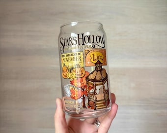 Gilmore Iced Coffee Glass Cup | Gilmore Gift | Beer Can Glass Cup | Gifts For Her | Lukes Glass Cup | Aesthetic Cup | Gazebo Cup