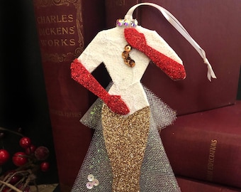 White Christmas Inspired Mandy Christmas Ornament
