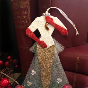 White Christmas Inspired Mandy Christmas Ornament