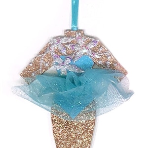 Blue Lake Ballerina Christmas Ornament by Heather French Henry
