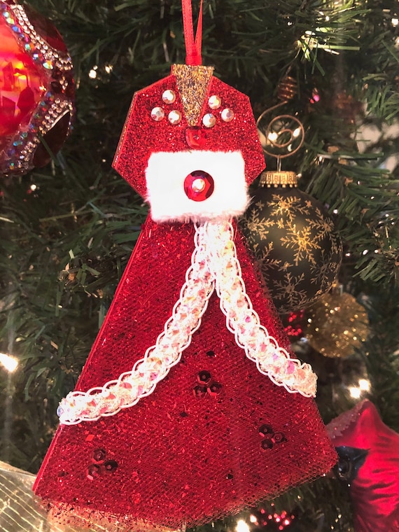 white christmas dresses Christmas Tree Sequin Dress Red main image 0