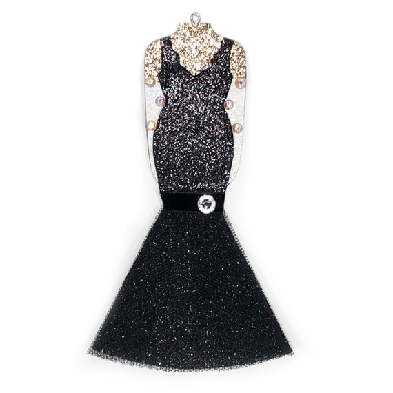 white christmas black dress