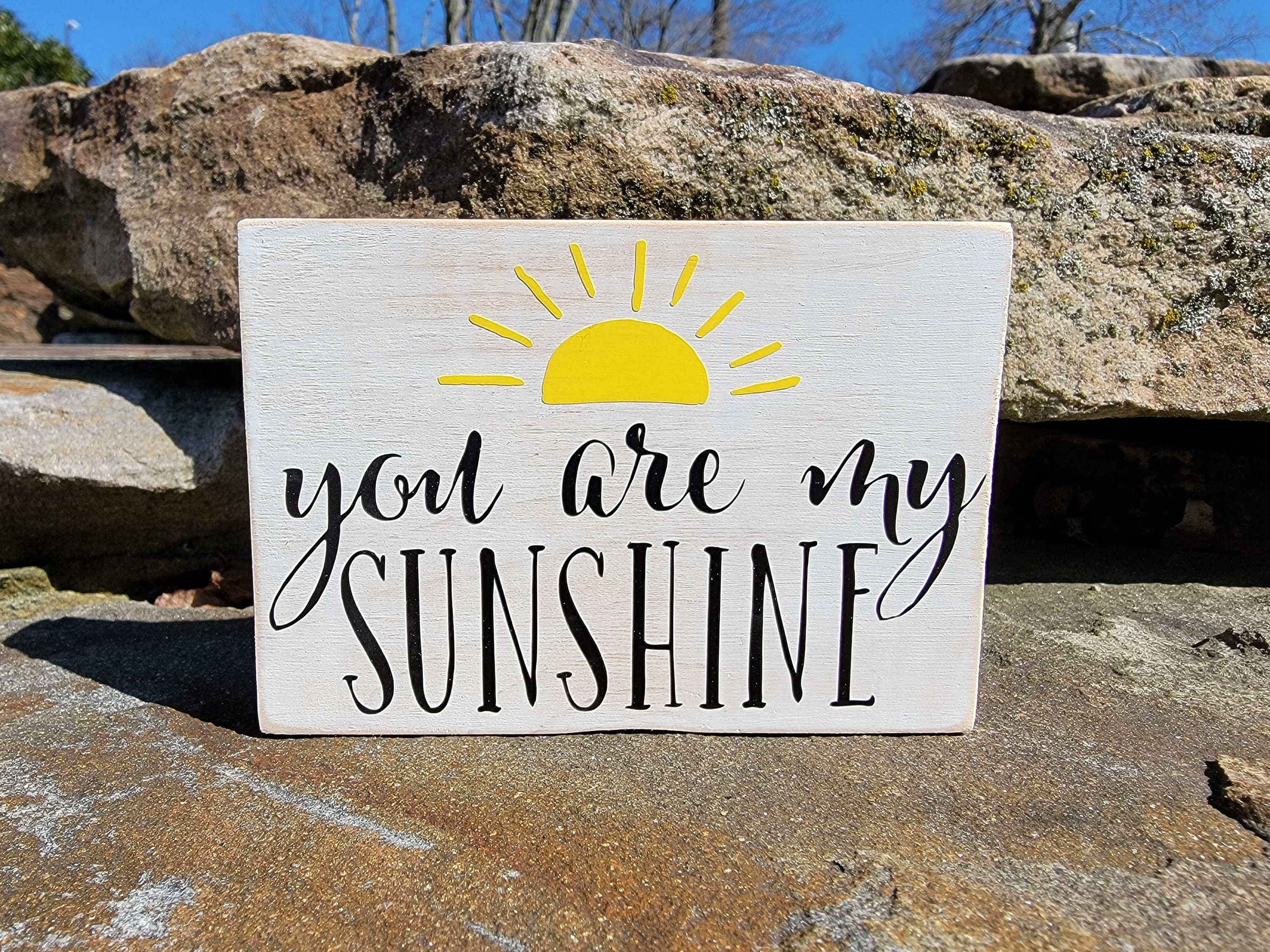 You are my sunshine wooden sign Sunshine sign Summer sign Etsy