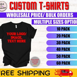 Bulk Shirt Orders Etsy
