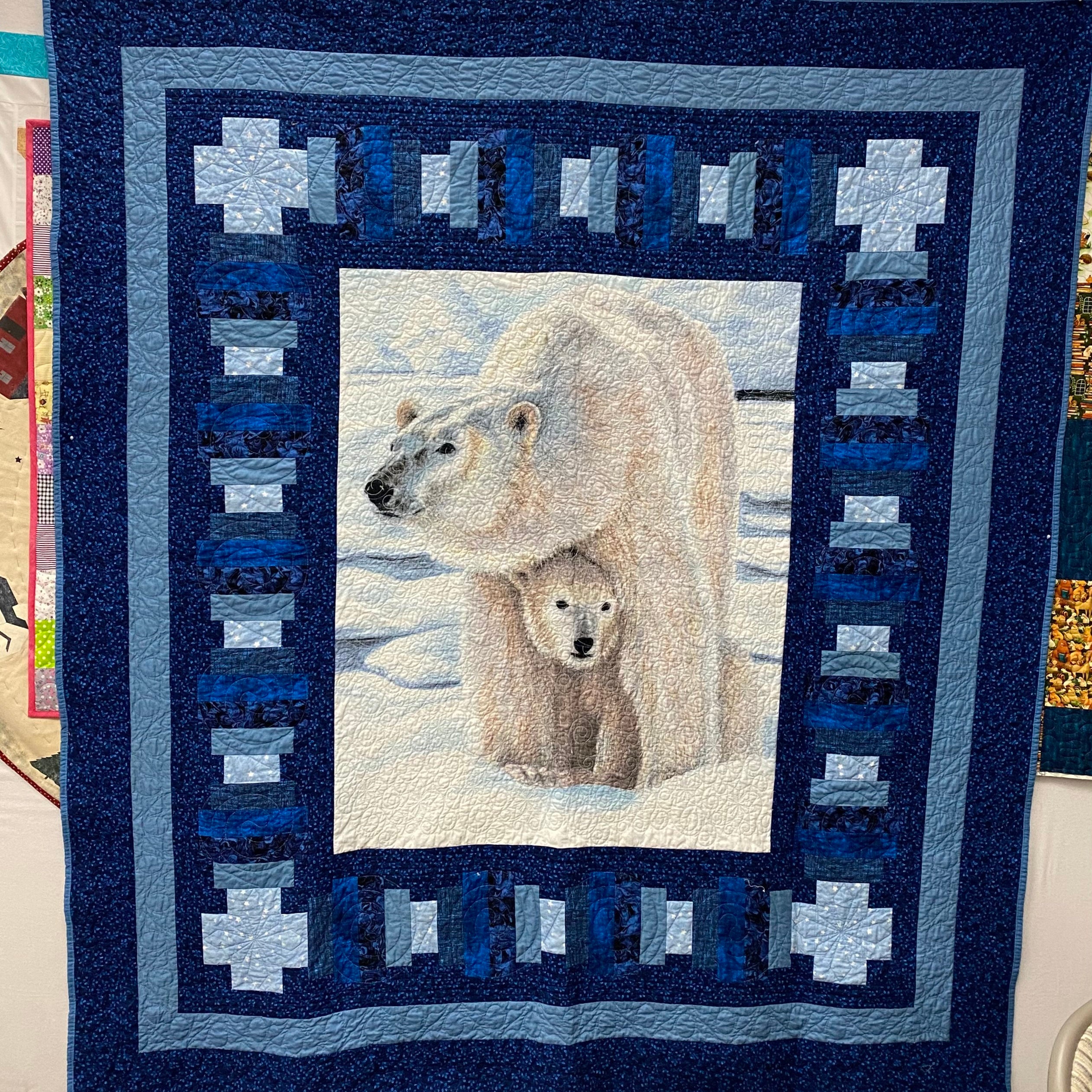 Polar Bear Panel Quilt Full Size Etsy