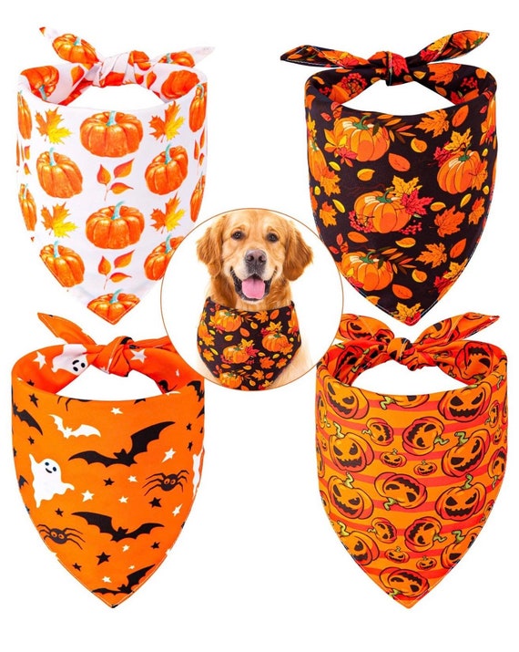 Personalized Halloween Dog Bandana Etsy