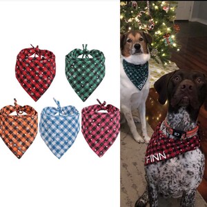 Large Snowflake Dog Bandana