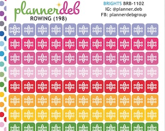 ROWING Stickers for Erin Condren Planners, Daily Duos, Happy Planners, Plum Planners, MakseLife, BuJo, A5, BRB-1102