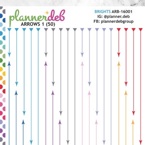 Arrow Planner Stickers (4 Styles) for Erin Condren Planner, Daily Duo, Happy Planner, Plum Planner, MakseLife, BuJo, A5 Planner, AR-16001