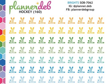 HOCKEY Planner Stickers for Erin Condren Planners, Daily Duos, Happy Planners, Plum Planners, Bullet Journals, Any Planners, SOB-7062