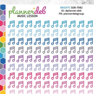 Adesivi per pianificatori musicali per pianificatori Erin Condren, Daily Duos, Happy Planner, Plum Planner, Bullet Journal, qualsiasi pianificatore, SOB-7082