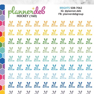 HOCKEY Planner Stickers for Erin Condren Planners, Daily Duos, Happy Planners, Plum Planners, Bullet Journals, Any Planners, SOB-7062