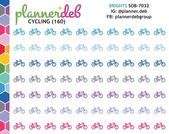 CYCLING Planner Stickers for Erin Condren Planners, Daily Duos, Happy Planners, Plum Planners, MakseLife, Bullet Journals, A5, SOB-7032