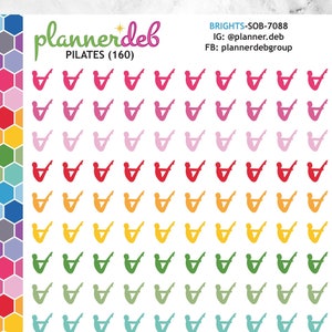 PILATES Planner Stickers for Erin Condren Planners, Daily Duos, Happy Planners, Plum Planners, MakseLife, Bullet Journals, A5, SOB-7088