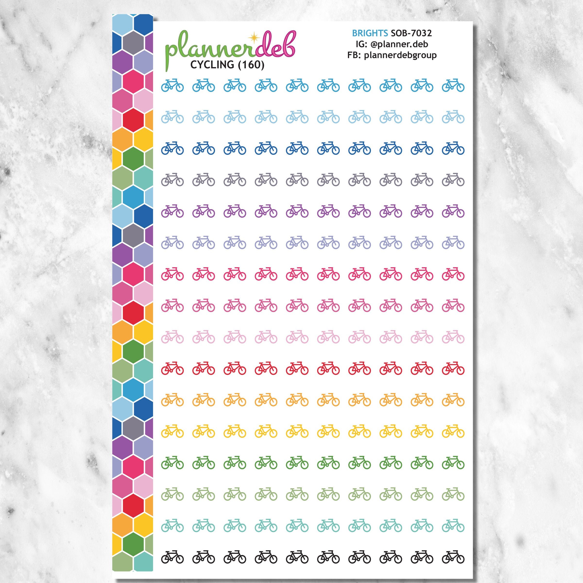 CYCLING Planner Stickers for Erin Condren Planners, Daily Duos, Happy ...