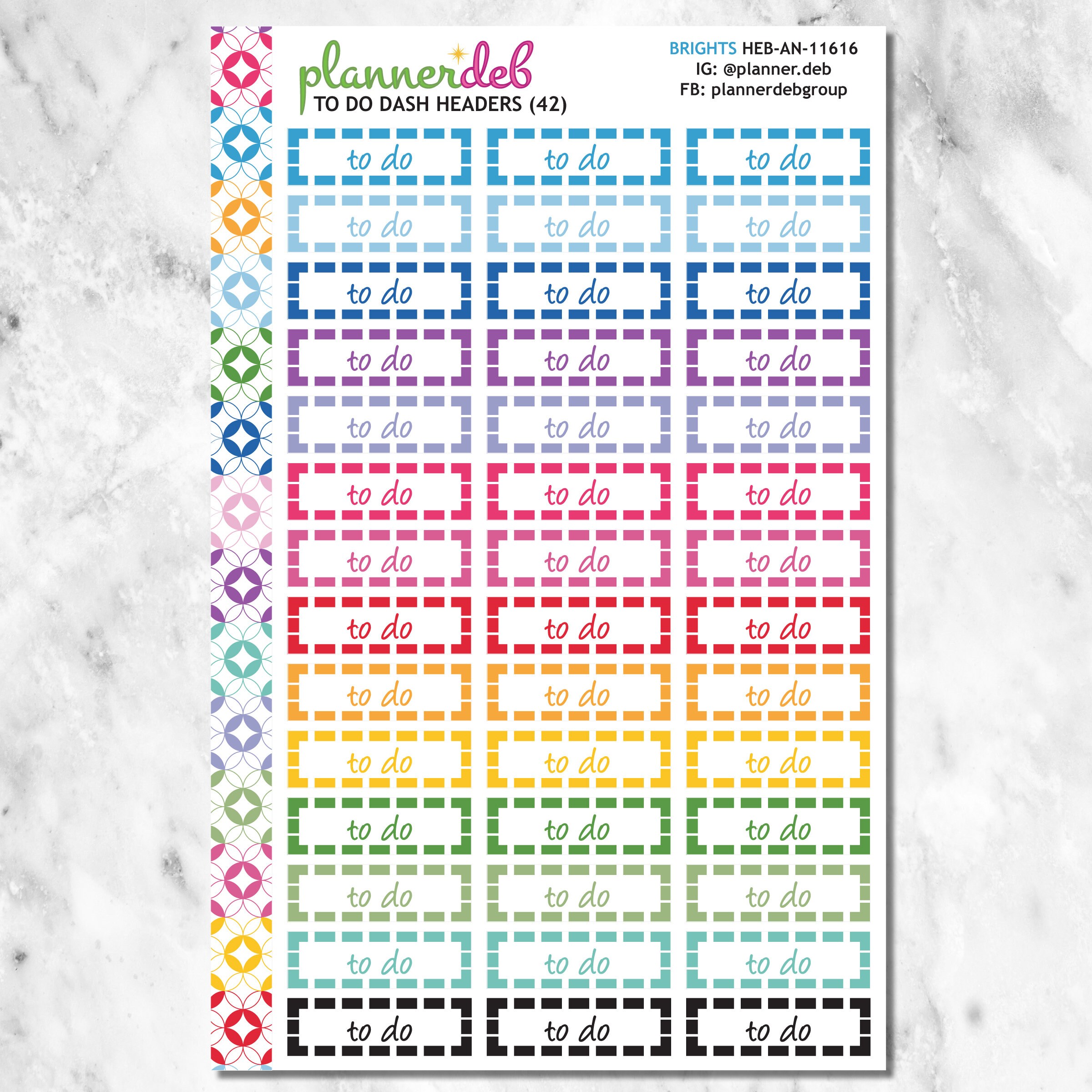 TO DO Header Planner Stickers, Perfect for Erin Condren Planners, Daily ...