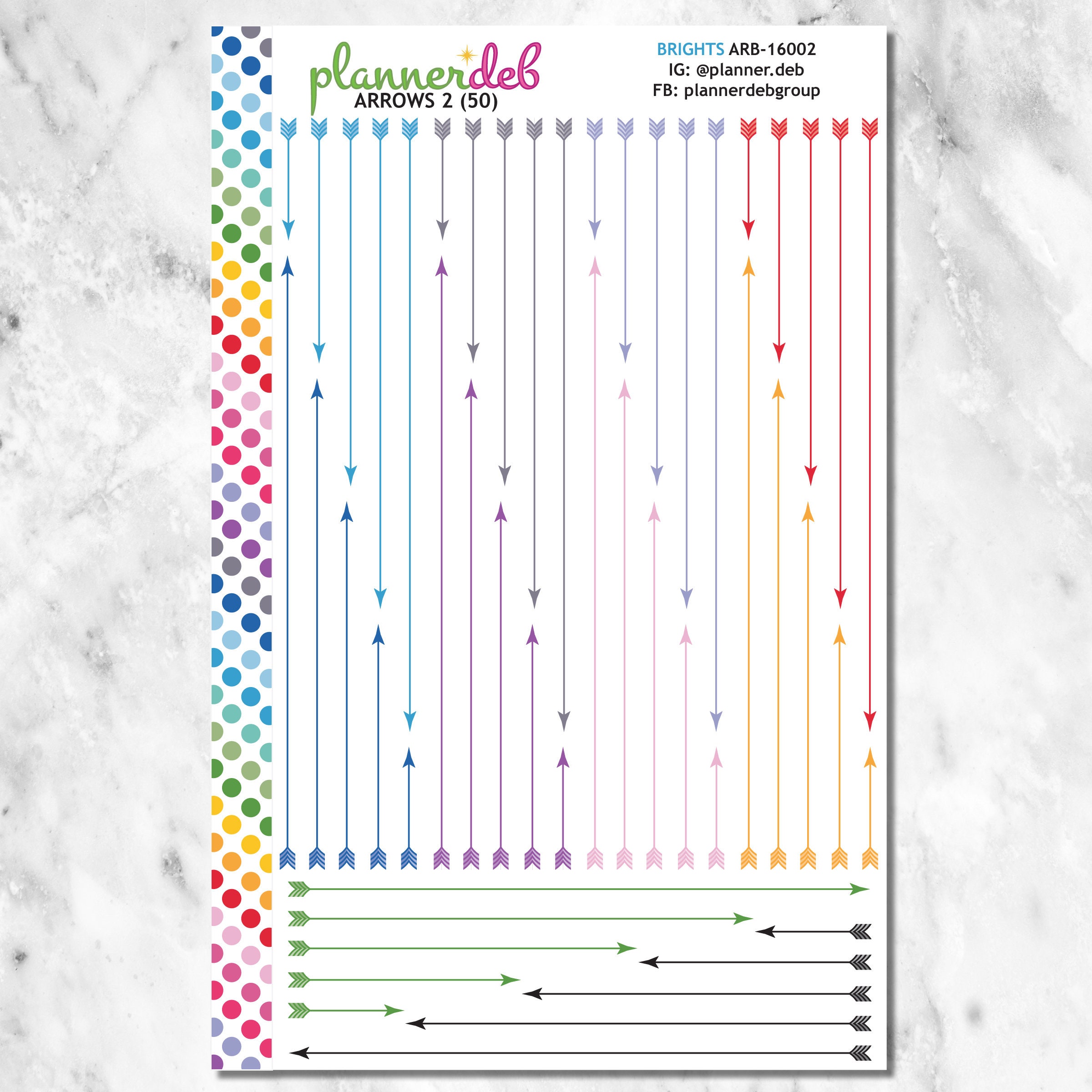 Arrow Planner Stickers (4 Styles) for Erin Condren Planner, Daily Duo ...