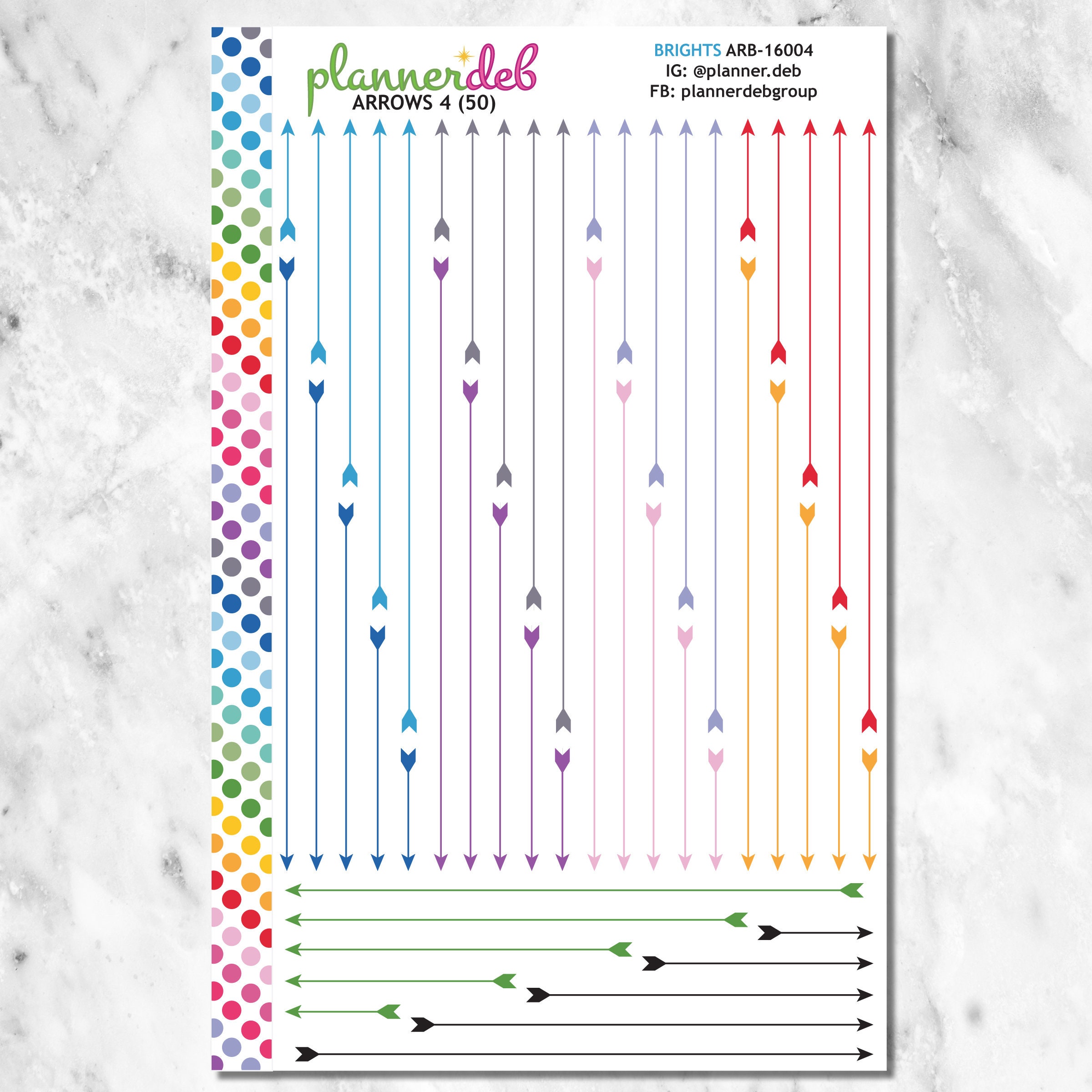 Arrow Planner Stickers (4 Styles) for Erin Condren Planner, Daily Duo ...