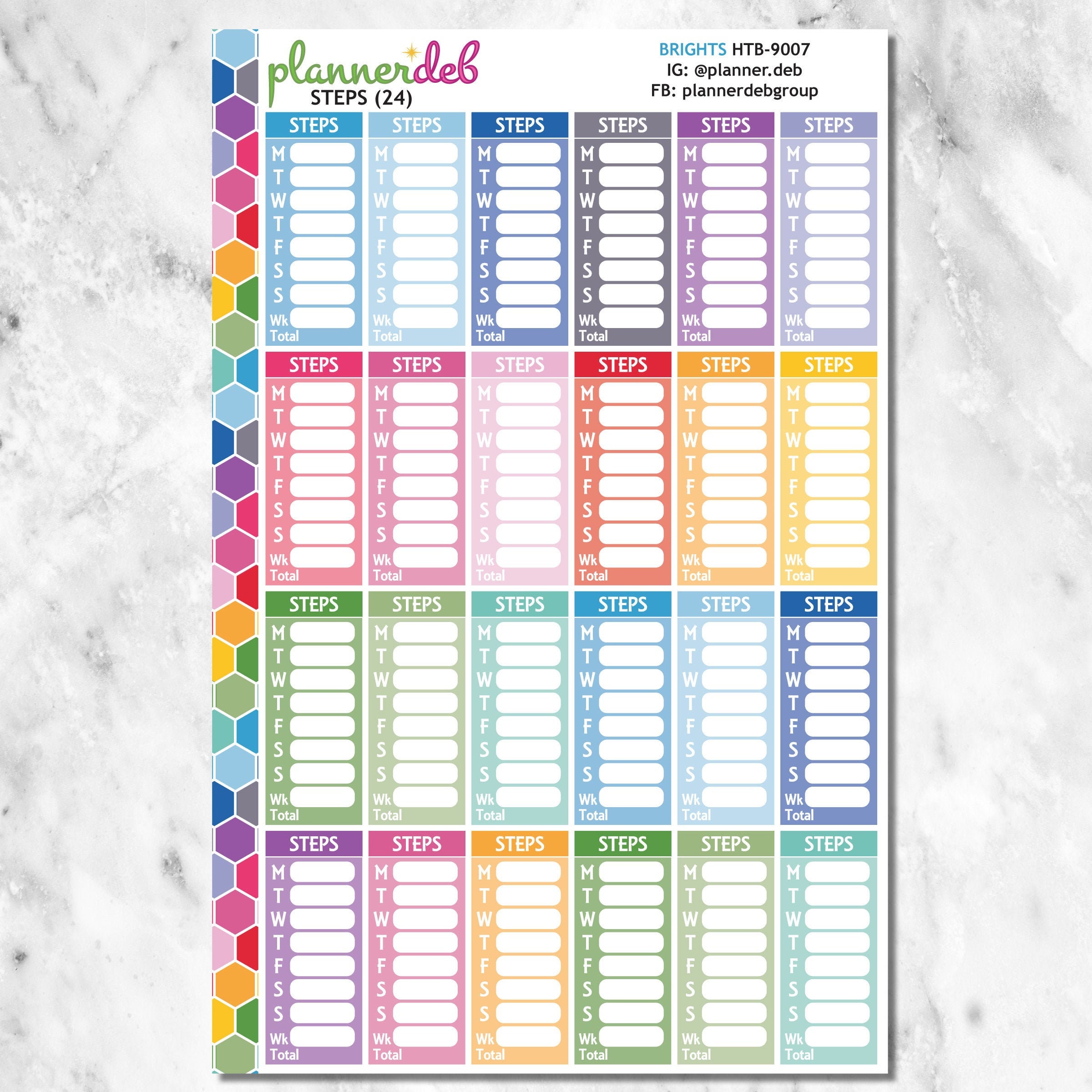 Steps Tracker Stickers Perfect for Erin Condren Planner, Daily Duo ...