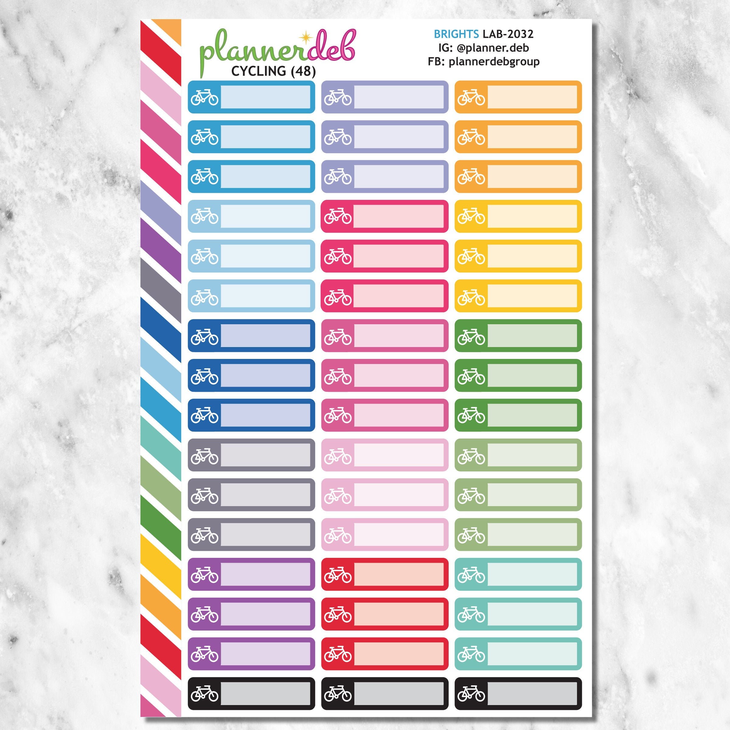 CYCLING Planner Stickers for Erin Condren Planners, Daily Duos, Happy ...