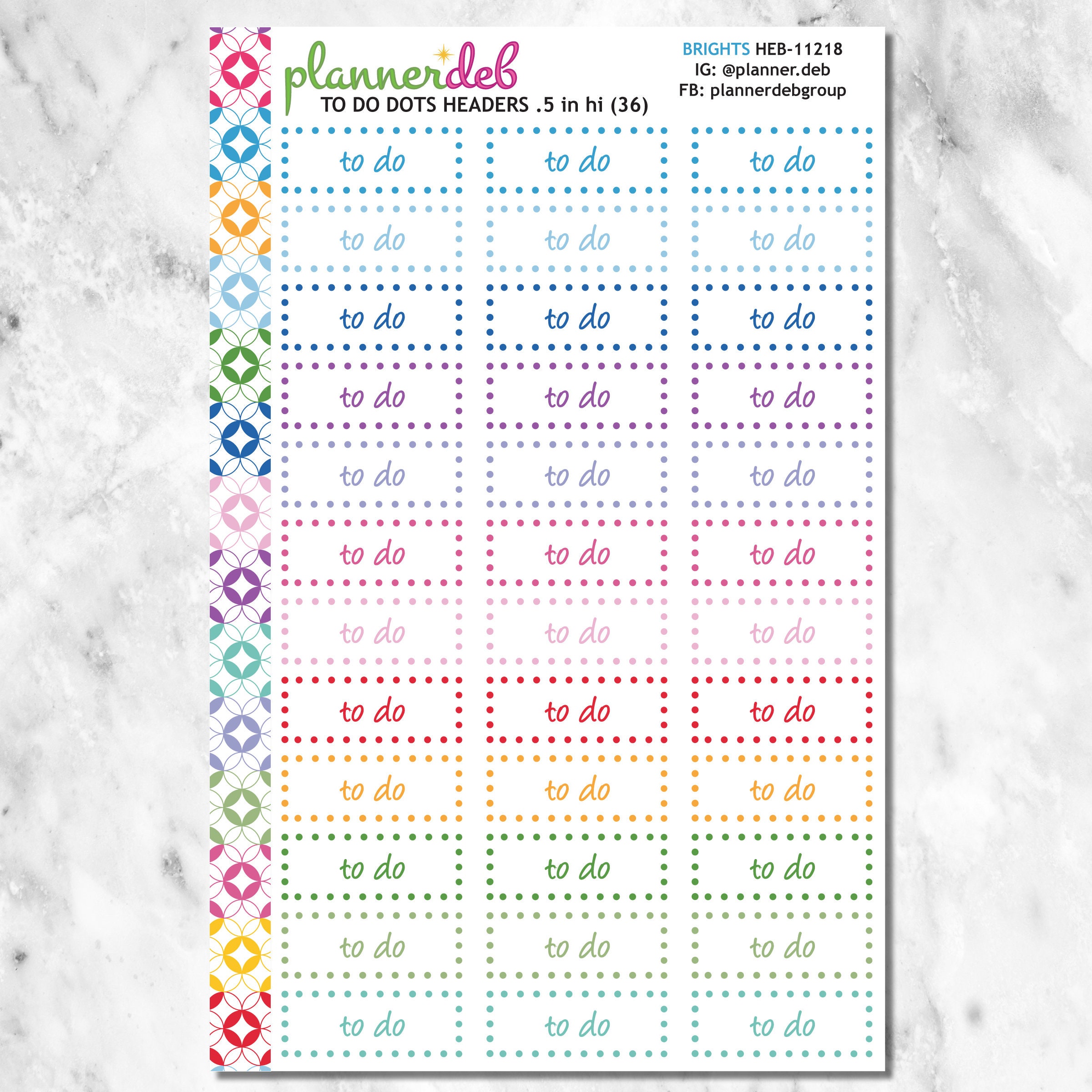TO DO Header Planner Stickers, Perfect for Erin Condren Planners, Daily ...