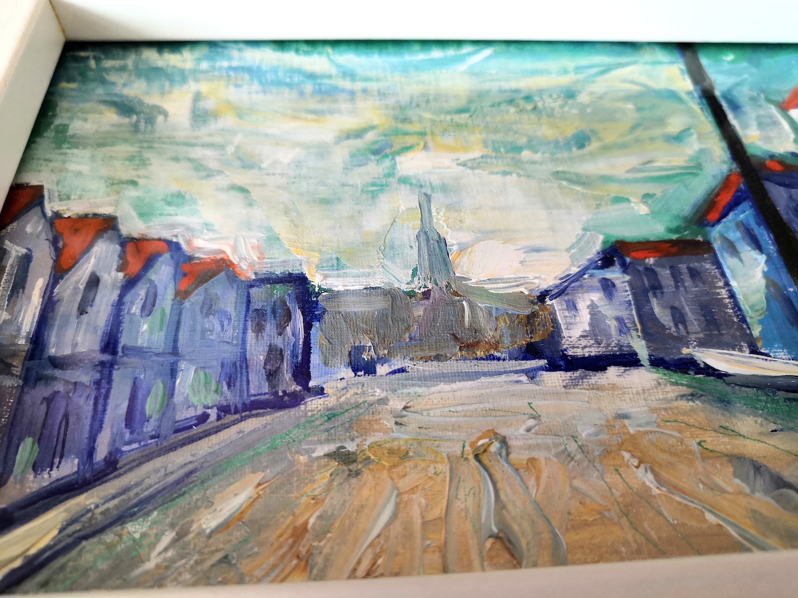 Bristol Original Painting Oil on Paper Gloucester Road Etsy