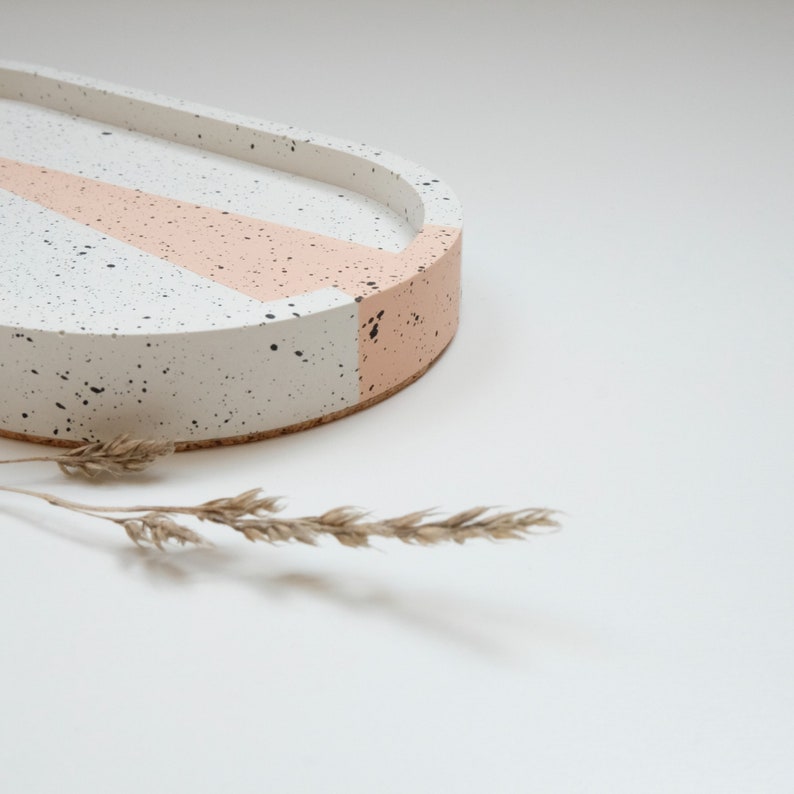 Oval Concrete Trinket Tray Jewellery Tray Ring Dish Etsy