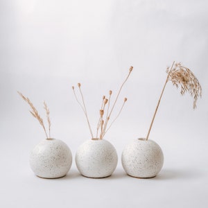 Minimalist Vase, Concrete Vase, Decorative Vase, Sphere Vase, Home Decor Gift, Vase For Dried Flowers