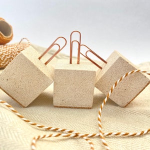 Set of 3 Photo/Memo/Note Clip Holders, Jesmonite Holder, Place Card Holder, Table Number Holder, Polaroid Holder, Clip Stand