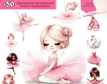 Imágenes prediseñadas de bailarina rosa, imágenes prediseñadas de ballet lindo, imágenes prediseñadas del lago de los cisnes, imágenes prediseñadas de bailarina de acuarela, bailarina PNG, cisne PNG ballet uso comercial