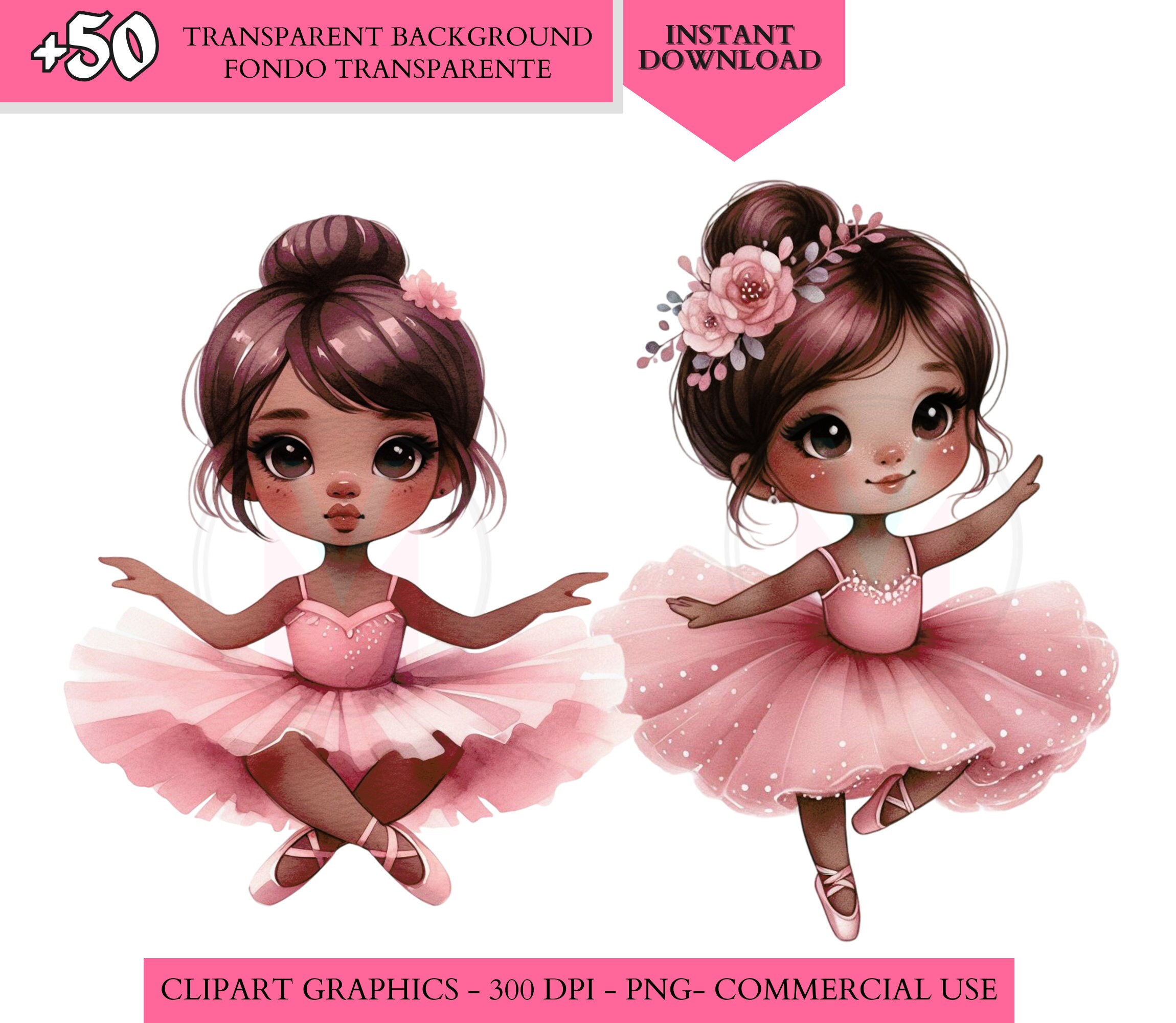 Pink Ballerina Clipart, Cute Ballet Clipart, Swan Lake Clipart ...
