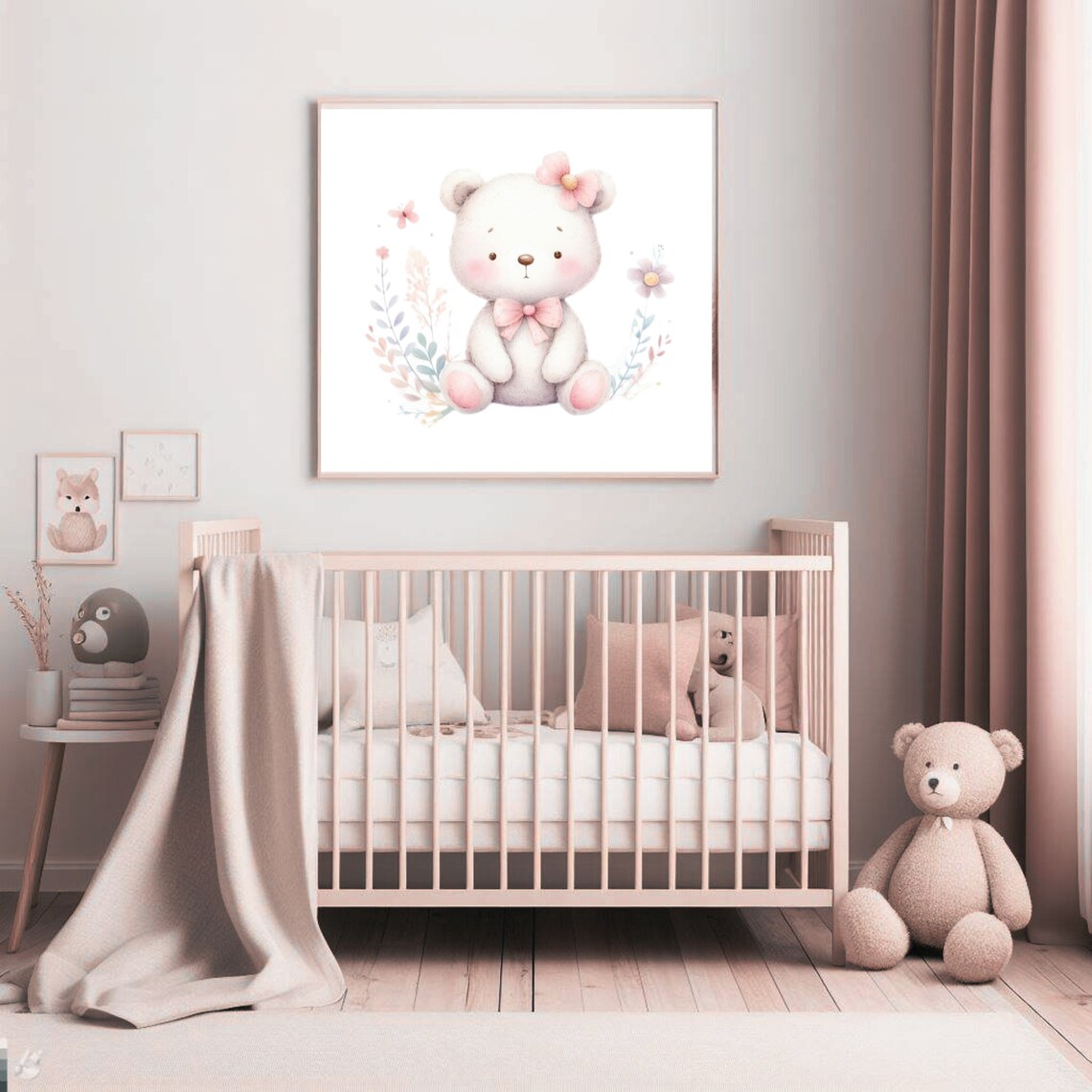 Woodland Nursery Decor, Set of 4 Nursery Prints, Forest Nursery Poster ...