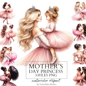 Clipart del Día de la Madre, mamá e hija png Te amo mamá, Día de la Madre png Mi Princesa png mamá niña clipart mamá clipart mami clipart regalo mamá