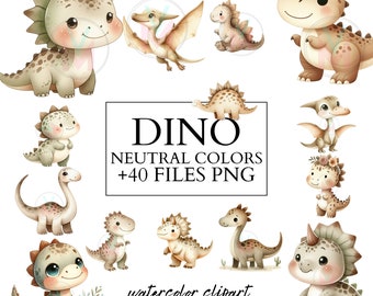 Acquerello Dinosauro Clipart-Dinosauro clipart-Clipart Nursery-PNG-Dinosauro festa di compleanno-Adesivi dinosauro-Dino baby shower-uso commerciale