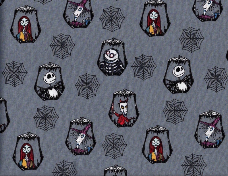 Nightmare Before Christmas Quilt Cotton fabric sold by the 1 Etsy