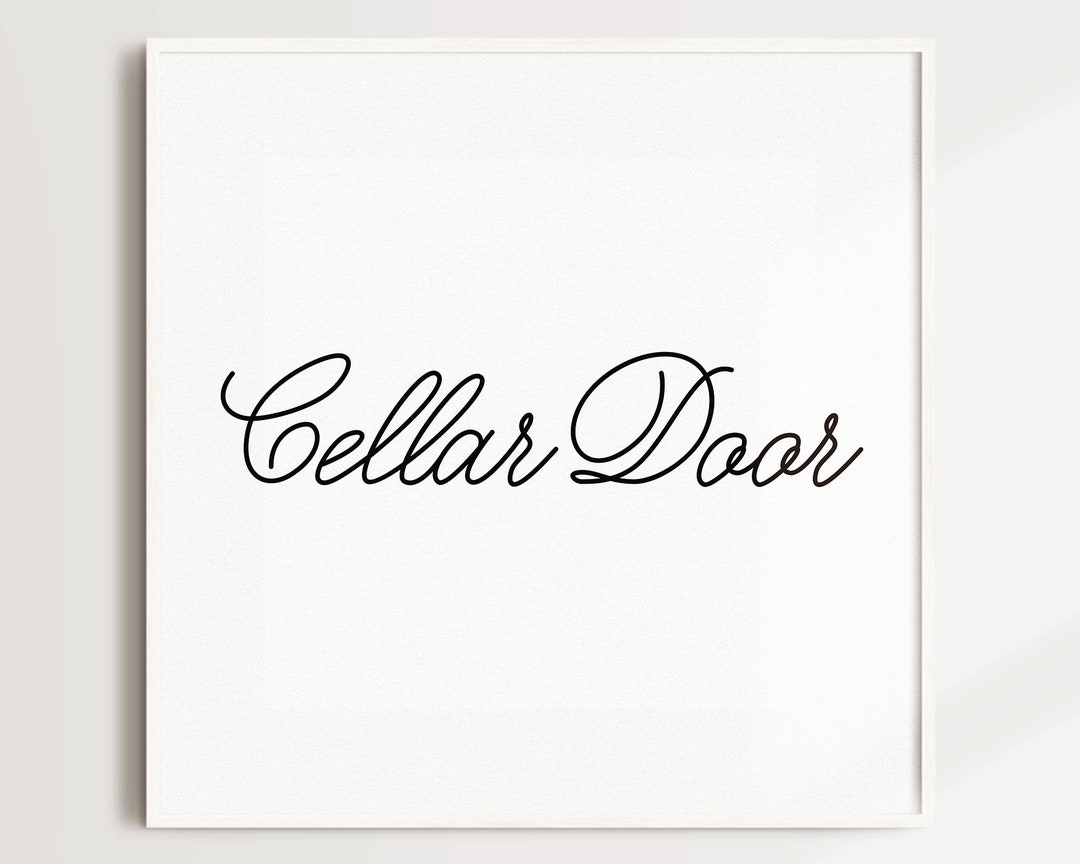 Cellar Door Donnie Darko movie quote Drew Barrymore Home Decor Wall Art