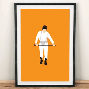 Alex, Clockwork Orange movie inspired minimalist print - Home Decor - Wall Art - DIGITAL DOWNLOAD