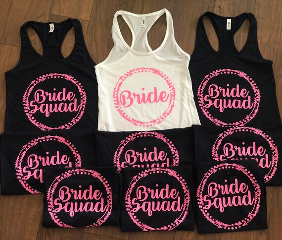 Bride Tribe Shirts; Bridal Party Shirts; Bride Squad Shirts