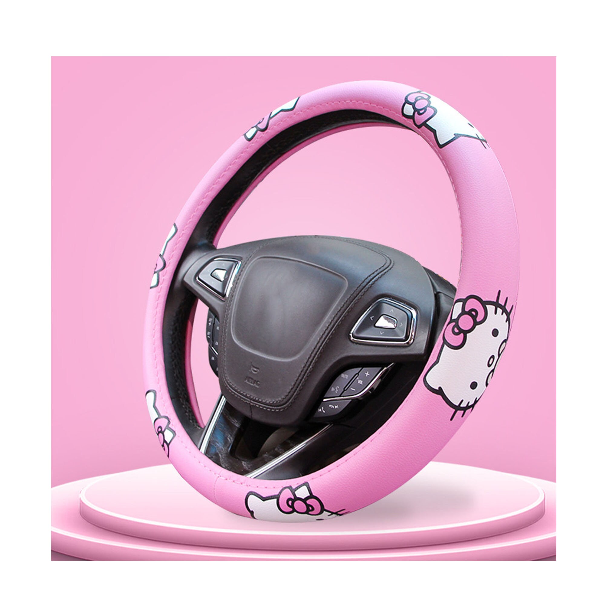 Hello Kitty steering wheel coverPink steering wheel Etsy