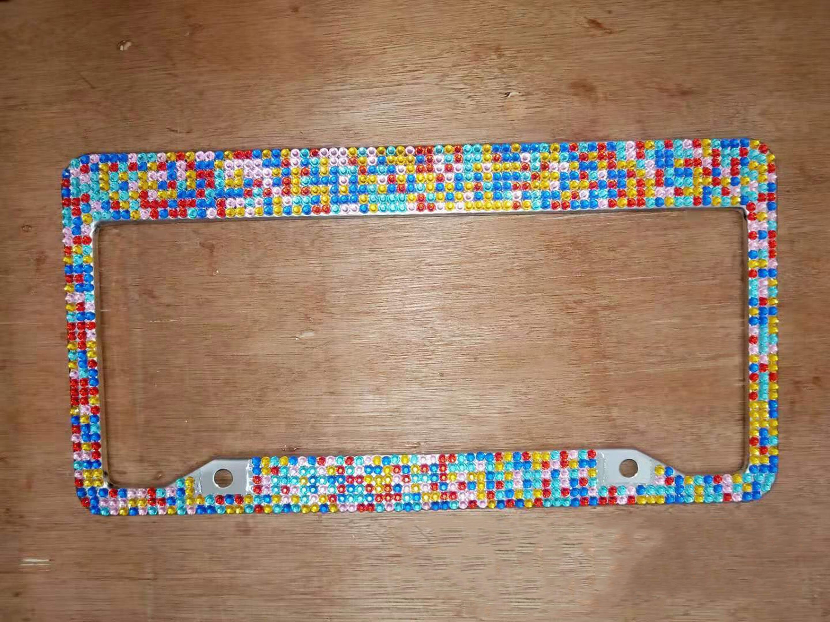 Dazzling Bling license plate framediamond rhinestone Etsy