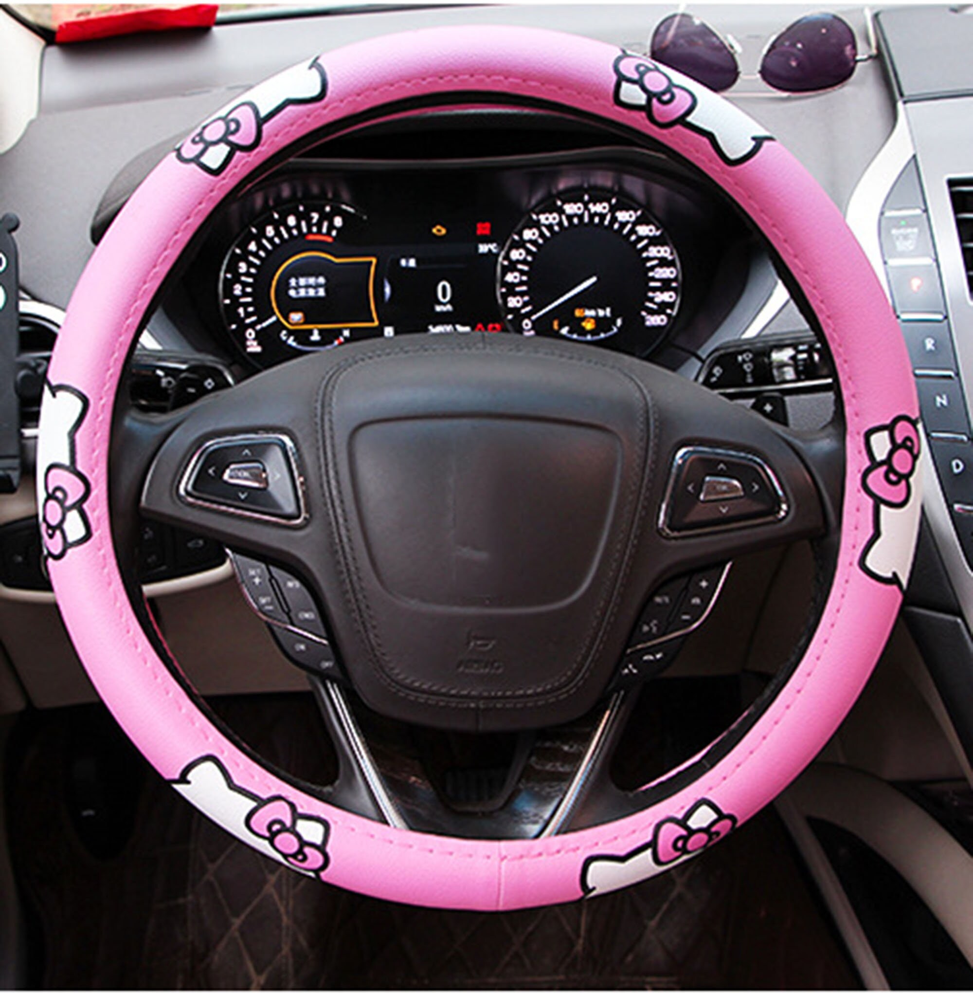 Hello Kitty steering wheel coverPink steering wheel Etsy