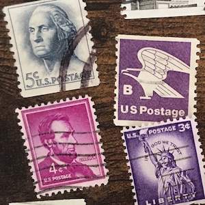 United States - 15 stamps cancelled